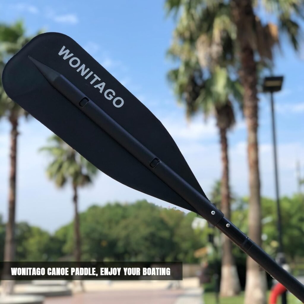 WONITAGO lightweight canoe oar with reinforced PP blade