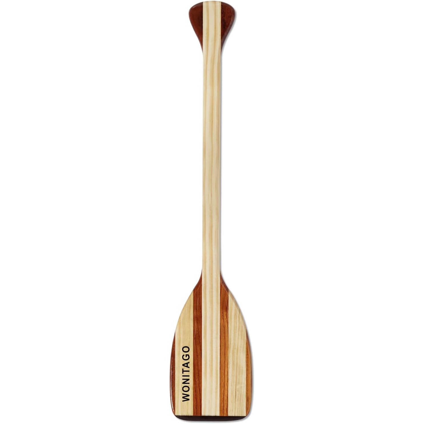 WONITAGO Wooden Canoe Paddle with Ergonomic Palm Grip