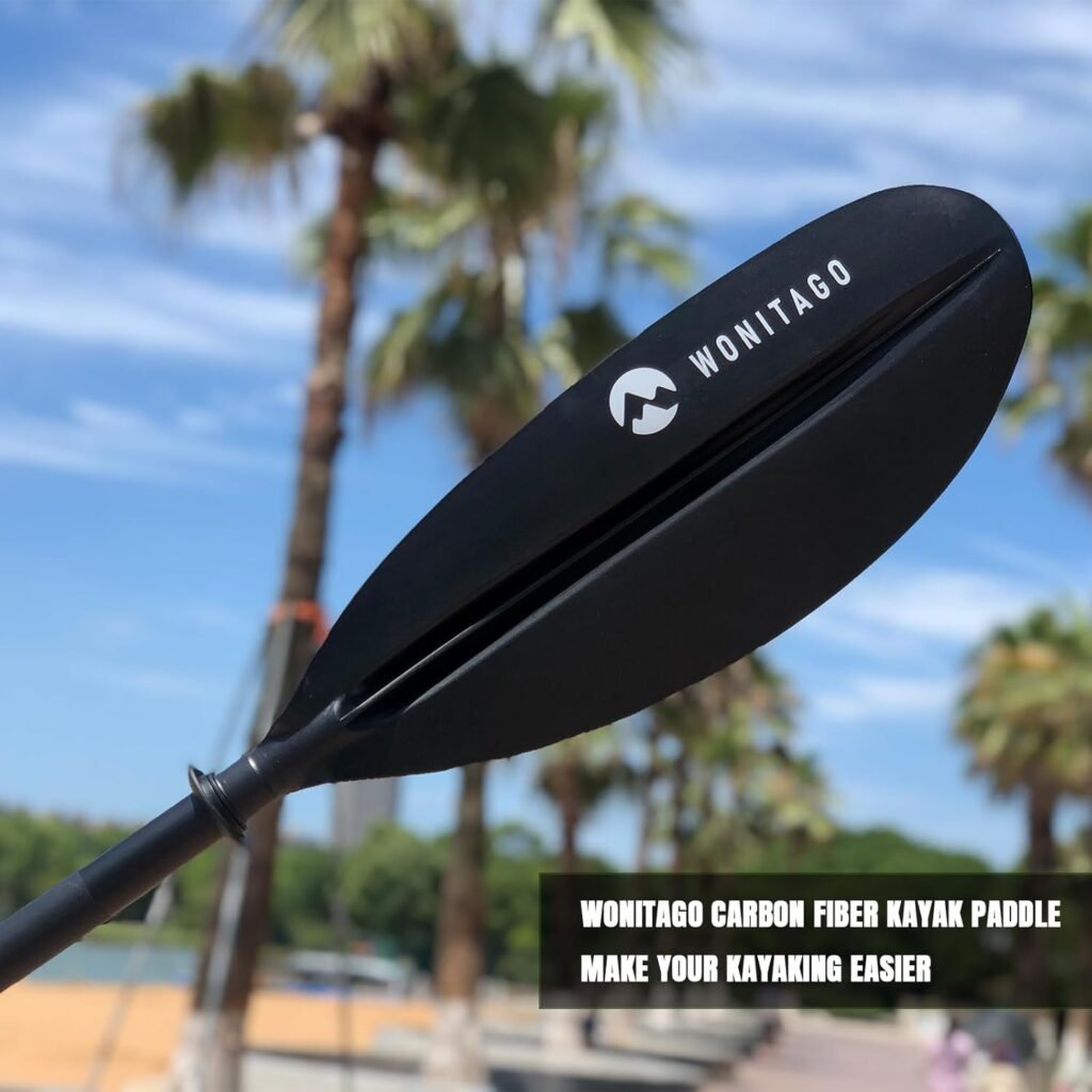 WONITAGO Premium Carbon Fiber Kayak Paddle