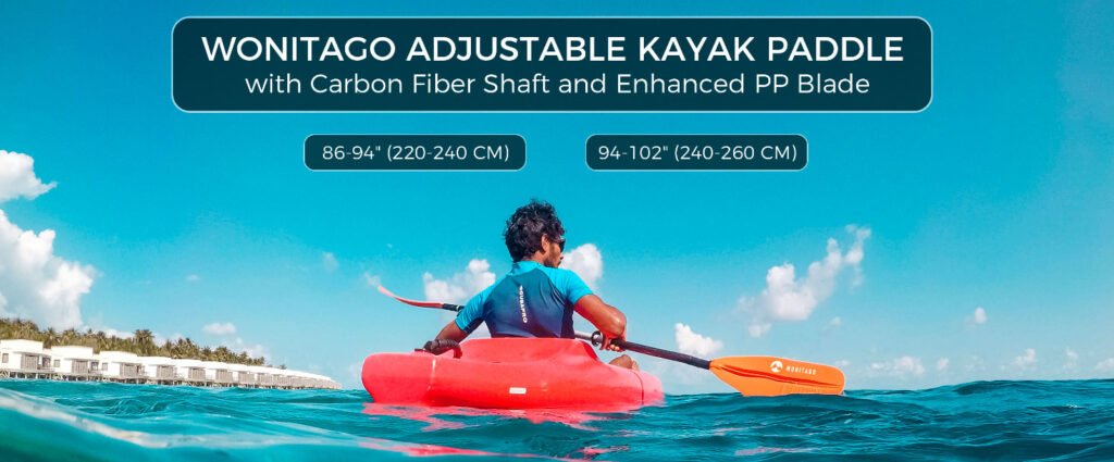 WONITAGO Premium Carbon Fiber Kayak Paddle