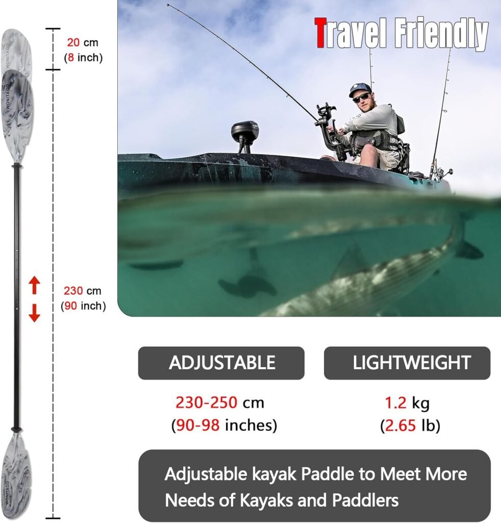 WONITAGO adjustable Kayak Paddle