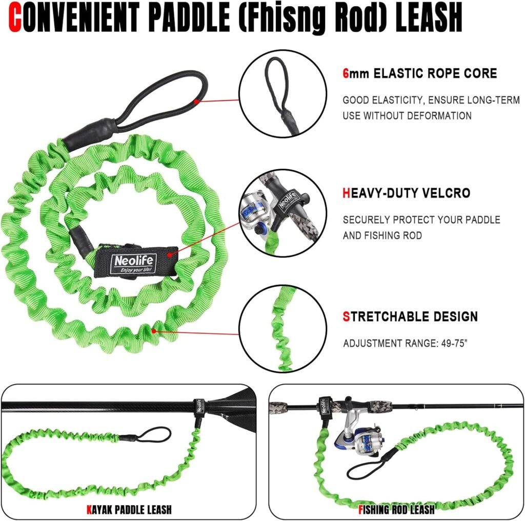 WONITAGO Angler Kayak Paddle with leash