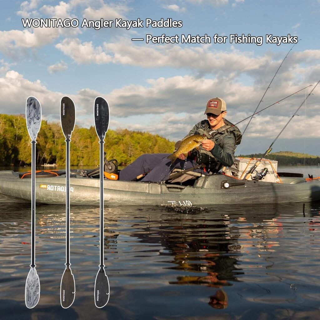 WONITAGO Angler Kayak Paddle for fishing