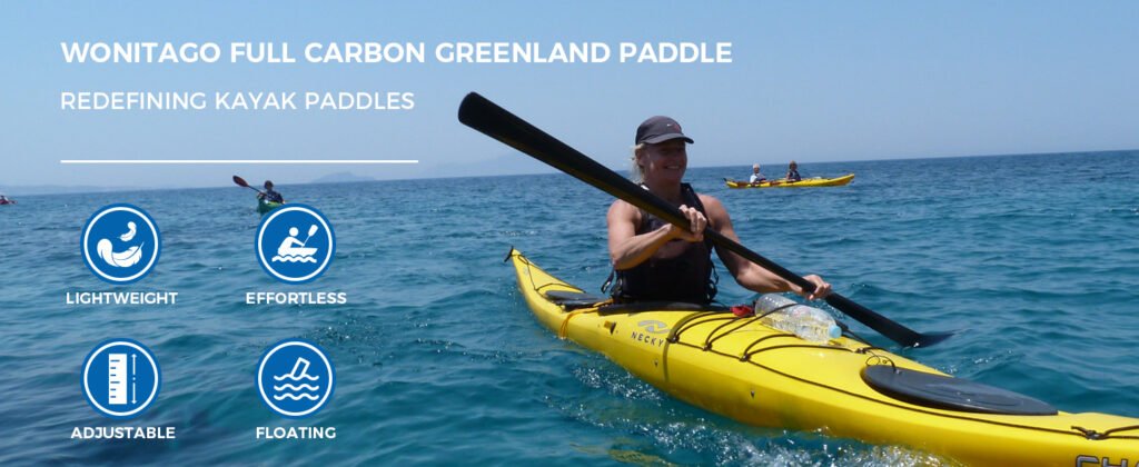 WONITAGO Full Carbon Fiber Greenland Kayak Paddles for sale
