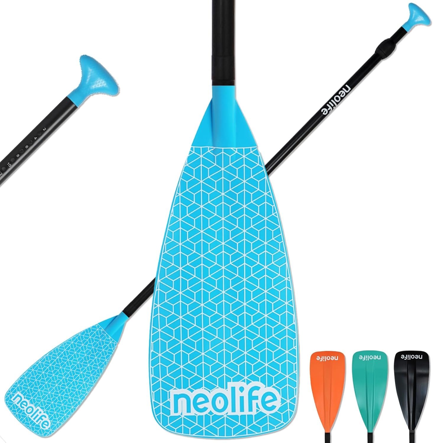 WONITAGO SUP Paddleboard Paddle with Aluminum Shaft and Nylon Blade