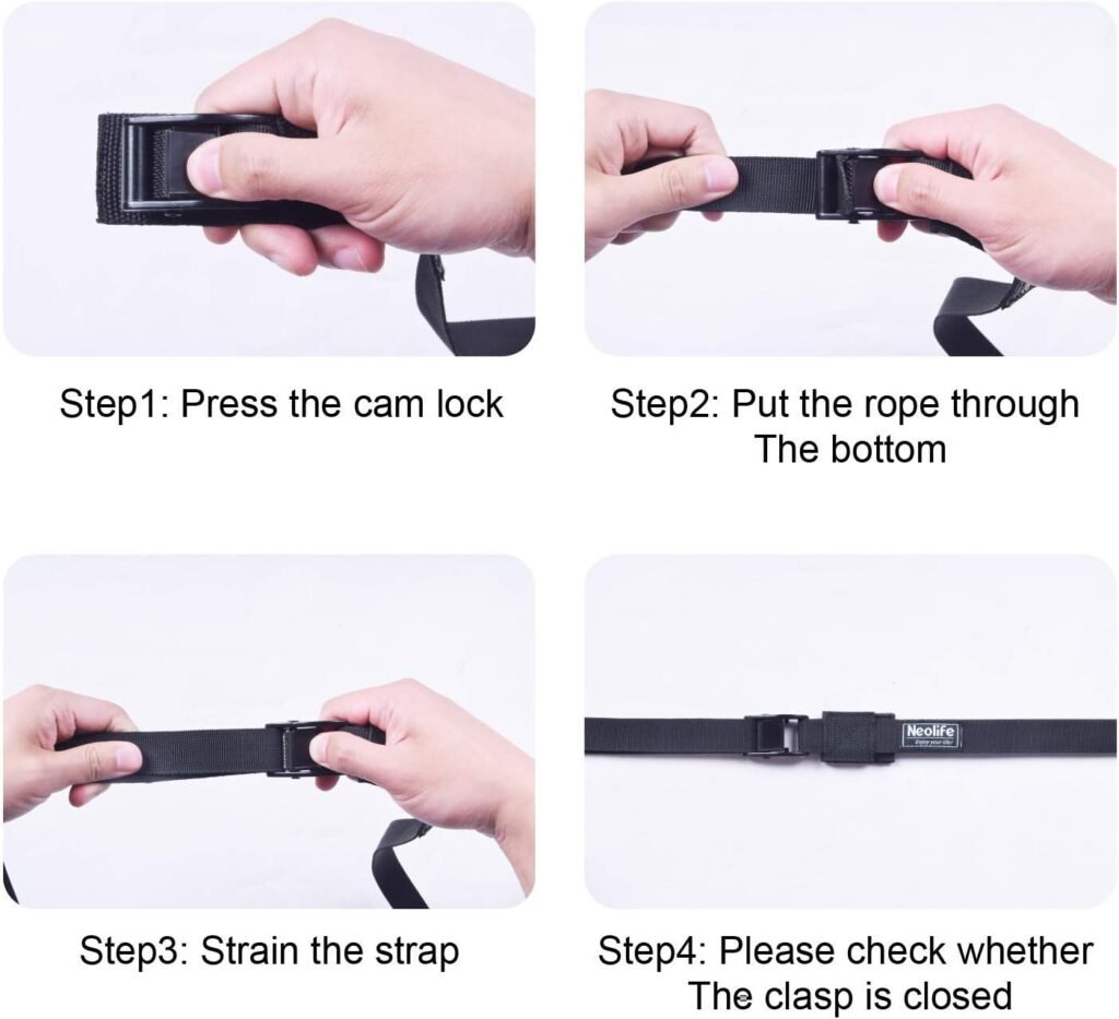 WONITAGO durable tie down straps installation manual